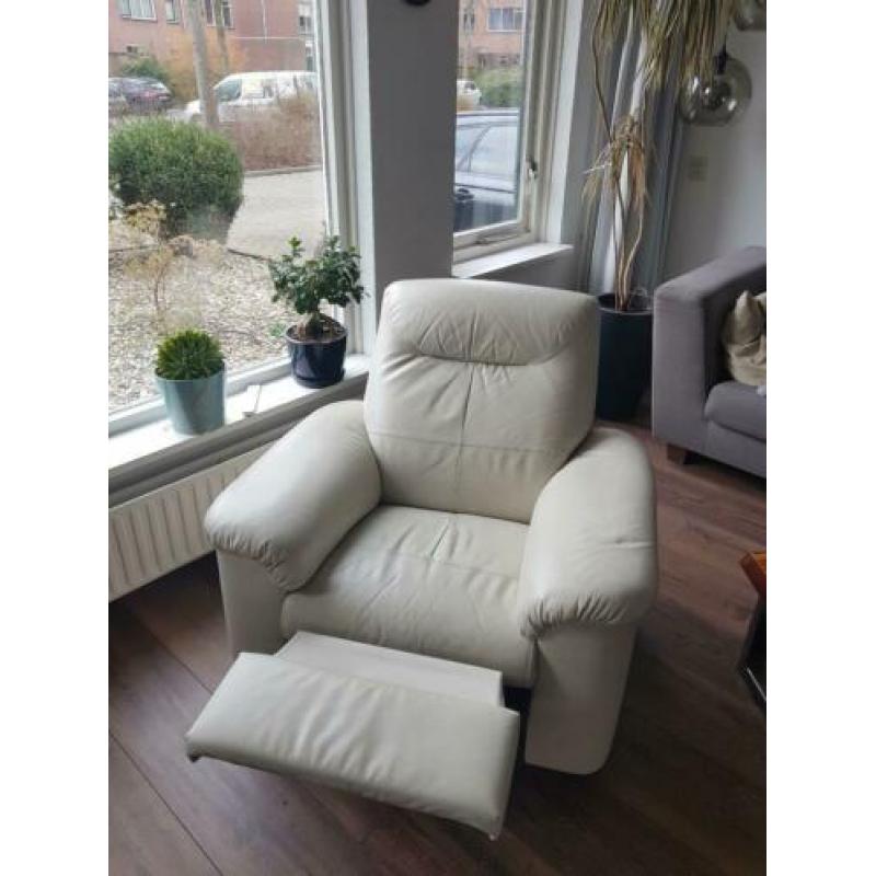 Nette lederen relax fauteuil