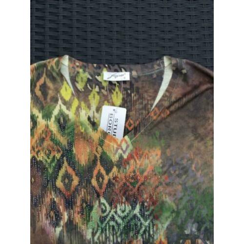 Borgelt blouse van viscose, maat 42/44