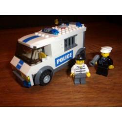Lego Town 7245-2 Prisoner Transport , Blue Logo uit 2008