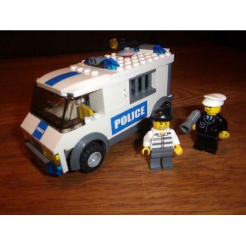 Lego Town 7245-2 Prisoner Transport , Blue Logo uit 2008