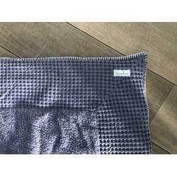 Boxkleed koeka 2 kleuren paars en taupe