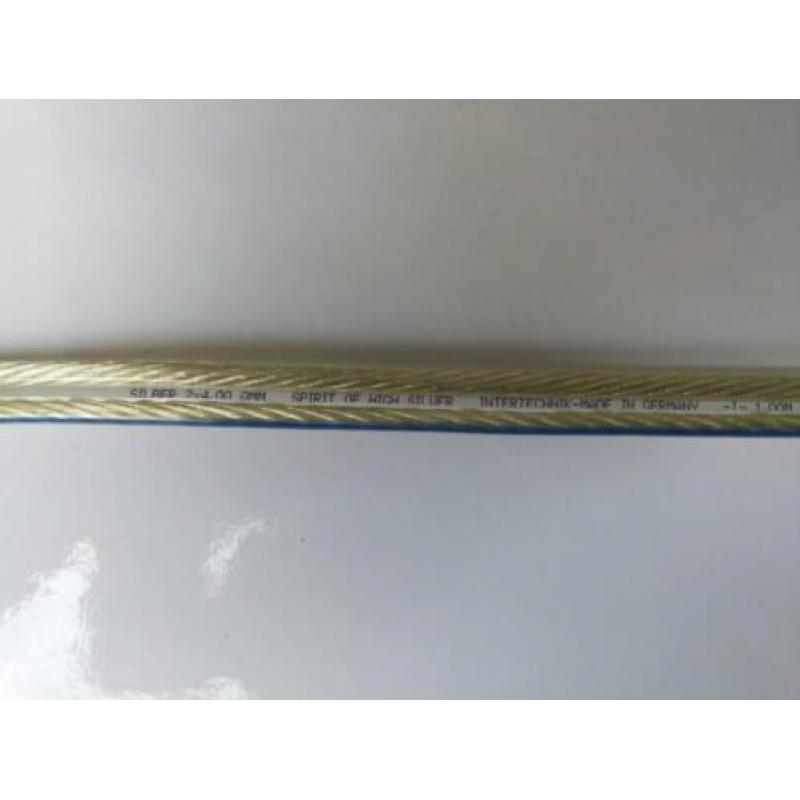 Luidsprekerkabels Interchnik spirit of high zilver 2x1,20 m