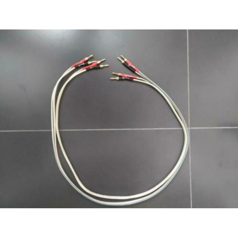 Luidsprekerkabels Interchnik spirit of high zilver 2x1,20 m
