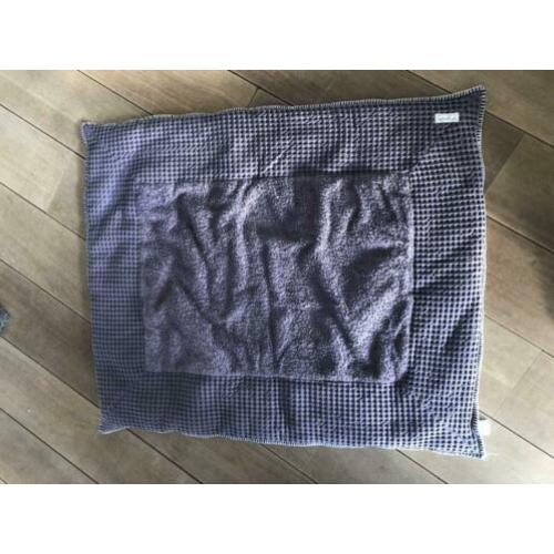 Boxkleed koeka 2 kleuren paars en taupe