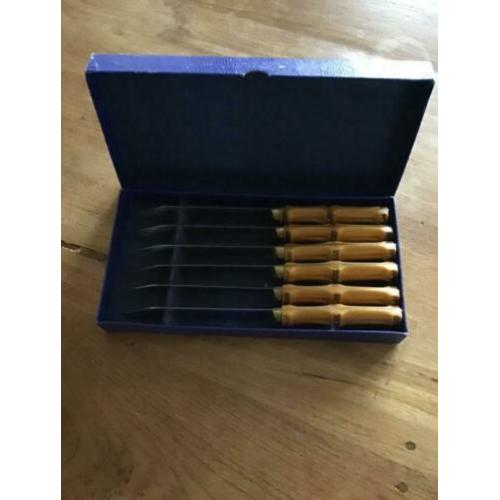Vintage retro messen uit Frankrijk 6 stuks