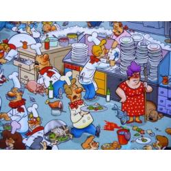 Legpuzzel 1000 st Chaos in de Keuken