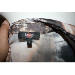 Top blouse bruin Enjoy mt L OPRUIMING