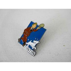 Kuifje pin speldje Kuifje met pet en Bobbie (blauw)
