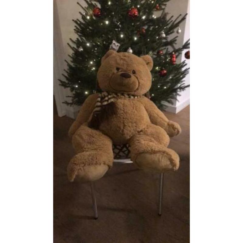 Leuke knuffelbeer 85 cm groot!