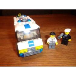 Lego Town 7245-2 Prisoner Transport , Blue Logo uit 2008