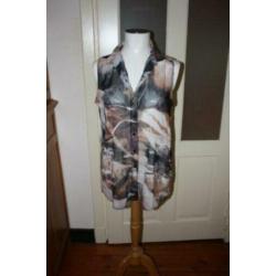 Top blouse bruin Enjoy mt L OPRUIMING