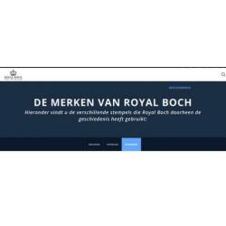 Delfts bord made in Belgium, Gemerkt: Boch La Louviere