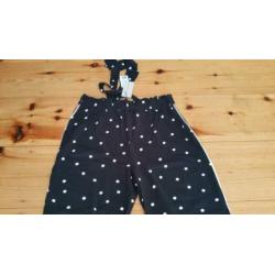 Zwarte broek met witte stippen S. Free/Quent.
