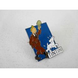 Kuifje pin speldje Kuifje met pet en Bobbie (blauw)