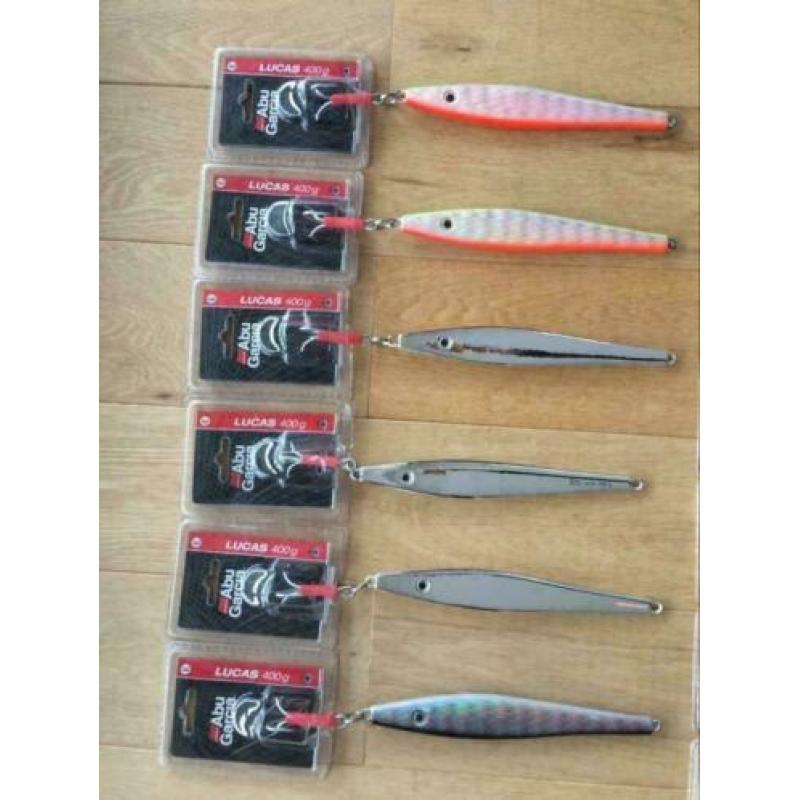Abu Garcia Lucas Pilkers 100-200-300-400 gram: 27X div gew.