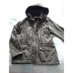 h&m waxachtige tussenjas S