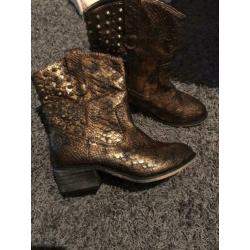 CHIC BY LIRETTE laarzen bronskleurig,37 NIEUW