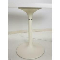 Vintage Salontafel trompetvoet bijzettafel design wit retro