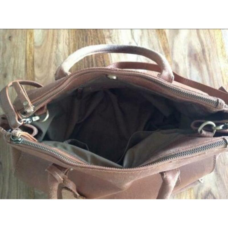 Prachtige BurkeY leren tas.