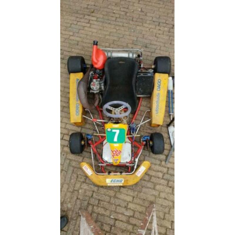 Kart 125 CC schakel TM motor met Birel frame