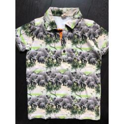 Wild polo shirt neushoorn maat 146-152 als nieuw