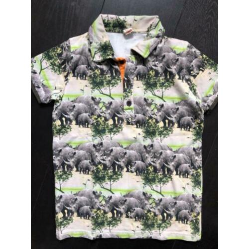 Wild polo shirt neushoorn maat 146-152 als nieuw