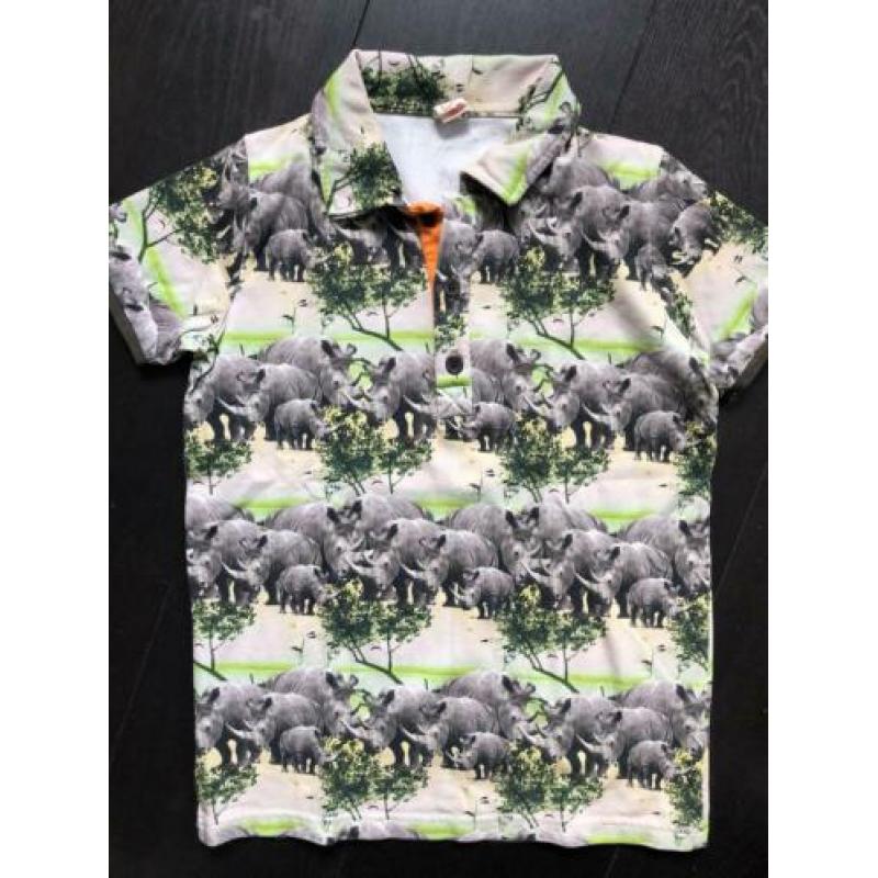 Wild polo shirt neushoorn maat 146-152 als nieuw