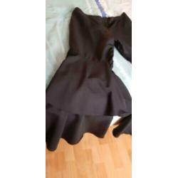 Zwarte Broek Met Roezels En WIJDE PIJPEN XL/46 Inclverzenden