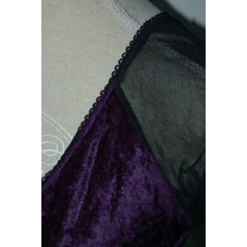 NIEUW DARKSIDE gothic topje, truitje, paars, Mt. S - M