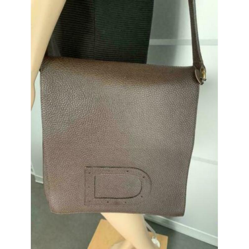 E133 tas schoudertas bruin handtas damestas