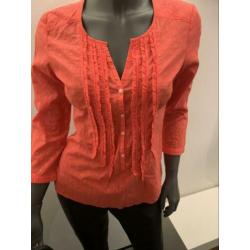 Gaastra koraal oranje zomerse nonchalante blouse S