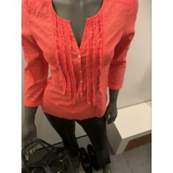 Gaastra koraal oranje zomerse nonchalante blouse S