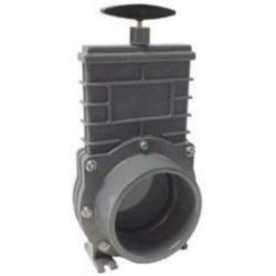 Valterra 110mm PVC blad, RVS 304 spindel / Schuifkraan