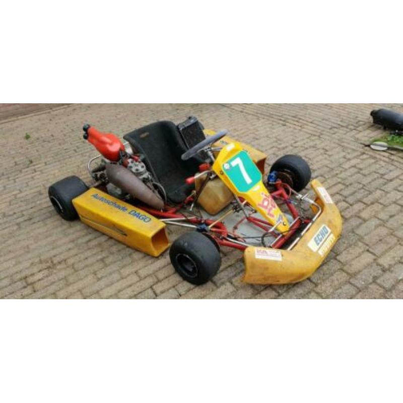 Kart 125 CC schakel TM motor met Birel frame