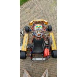 Kart 125 CC schakel TM motor met Birel frame
