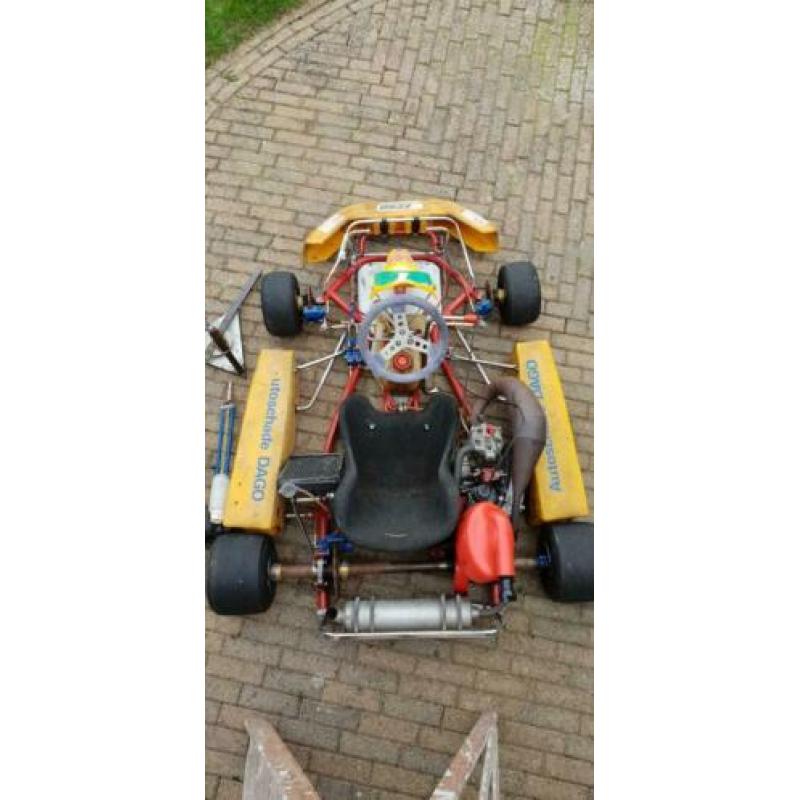 Kart 125 CC schakel TM motor met Birel frame