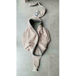Lodger voetenzak, fleece, beige, tot 8 kg