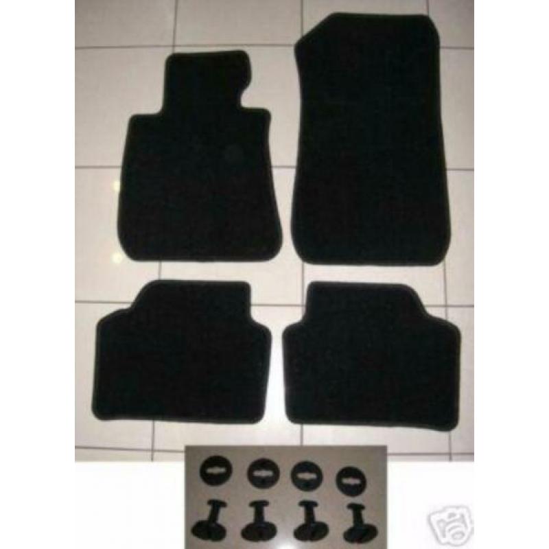 4 delige set matten zwart BMw 5 serie E60-F10-F11-E39