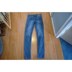 Jeans skinny regular waist maat 26/34 van de H&M
