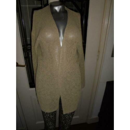 nieuw prachtig vest Mango beige maat L XL