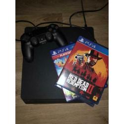 Playstation 4 met 1 controller en 4 spellen