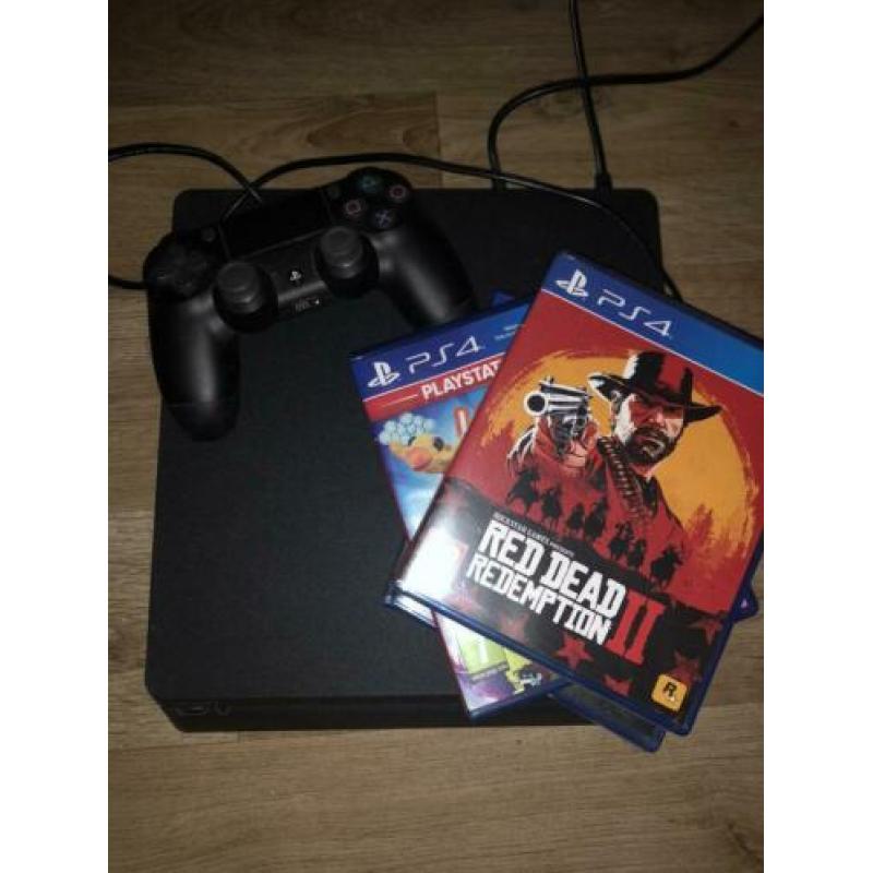 Playstation 4 met 1 controller en 4 spellen