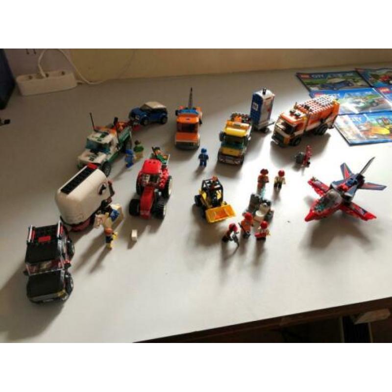LEGO City voertuigen set (7991, 7634, 7638, 60081, 60177, 6