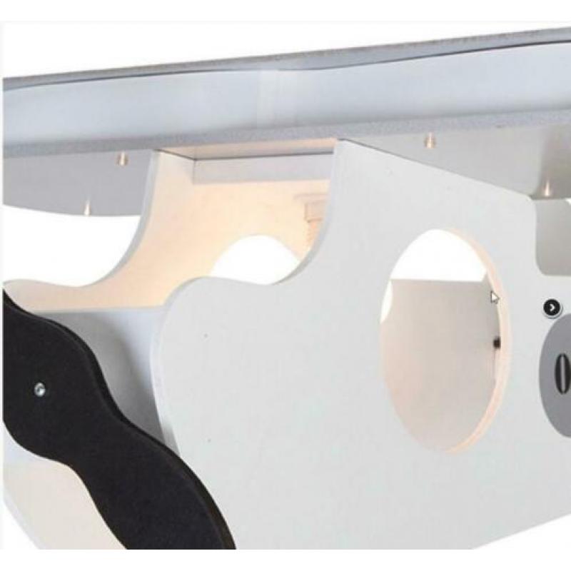 Kinderkamer: Hanglamp Vliegtuig met led op vleugels