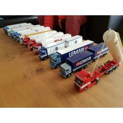 Model vrachtwagens 1:87 Scandinavische transport bedrijven