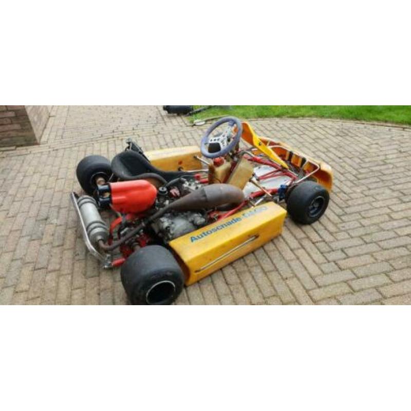 Kart 125 CC schakel TM motor met Birel frame