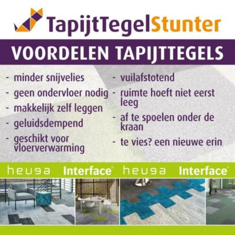 Tapijttegel Infuse van Interface. Milieuvriendelijke tegel
