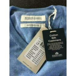 NIEUW STATE OF ART blauwe v hals trui small BCBC modern fit