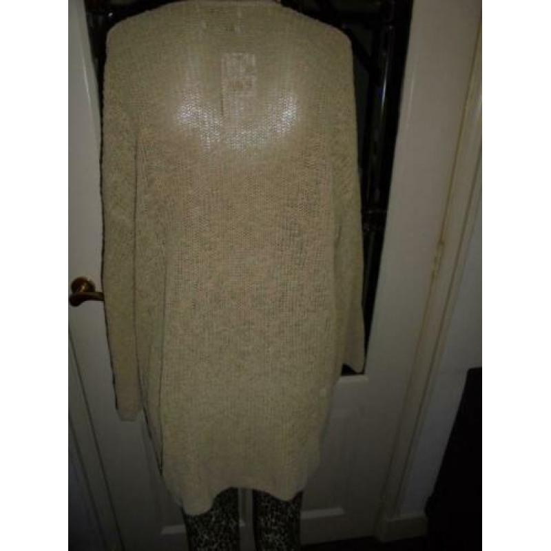 nieuw prachtig vest Mango beige maat L XL