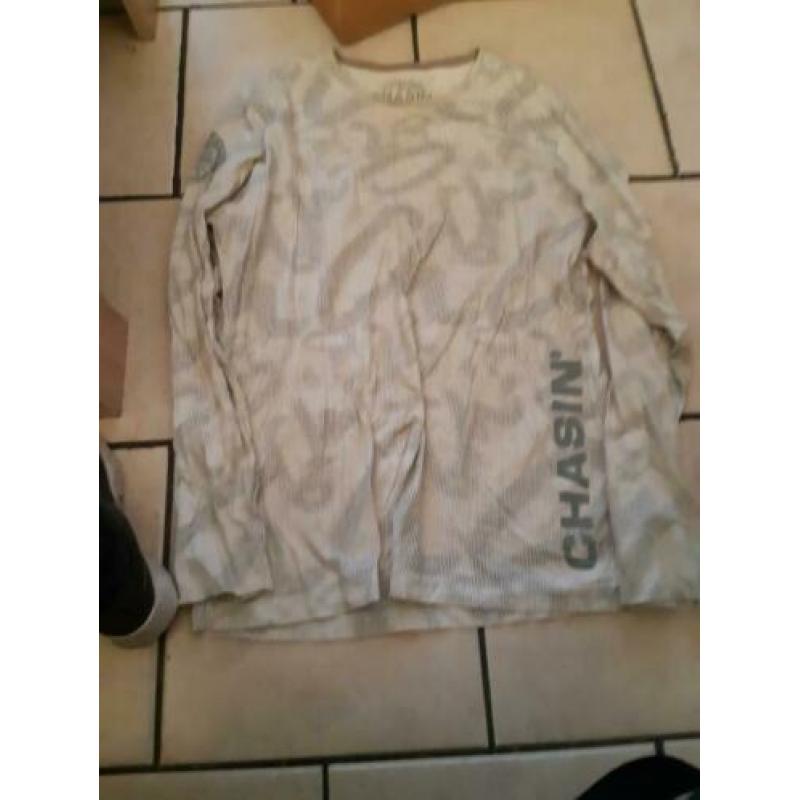 Heren lange mouw merkshirt xxl